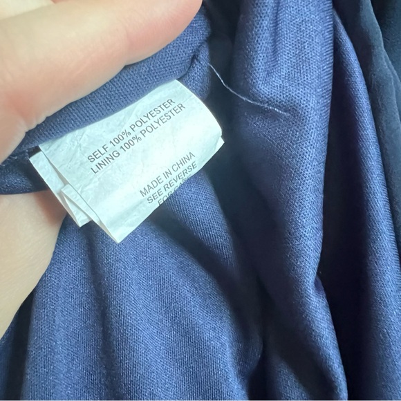 Birdy Grey 2X Navy Devin Chiffon Bridesmaid Formal Gown Dress Detachable Sleeves - Picture 8 of 13